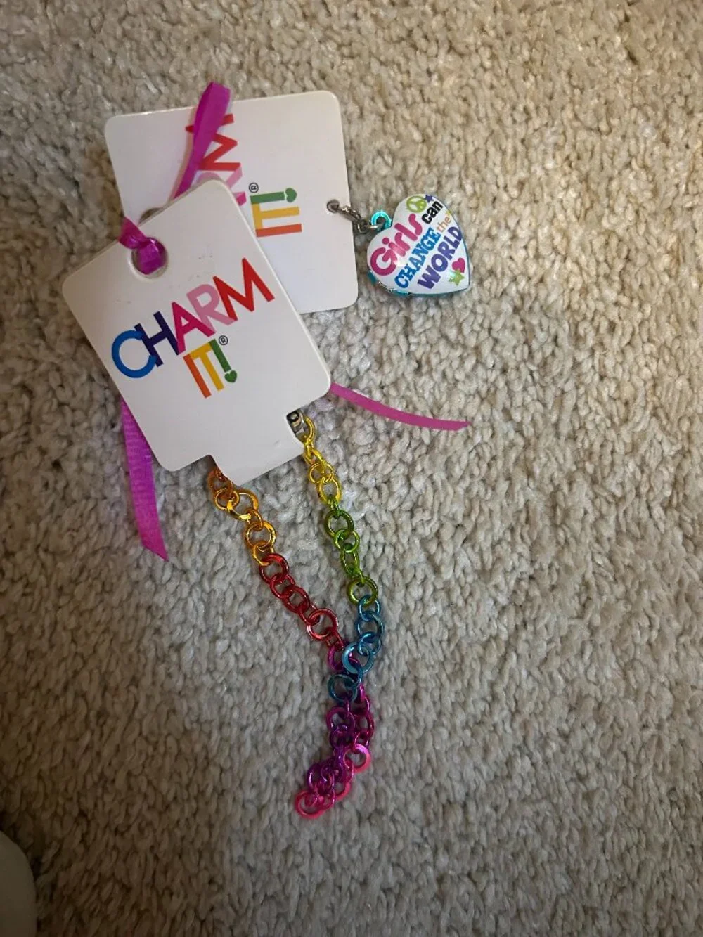 Girls Charm It bracelet with charm, new with tags
